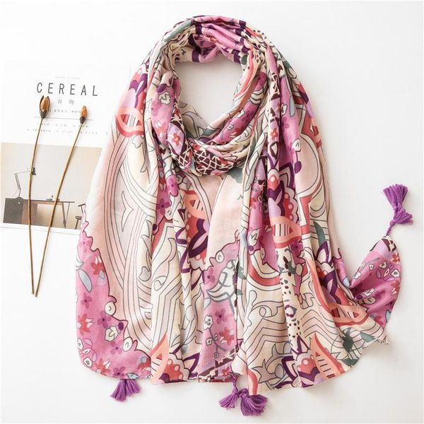 scarves 2021 tassel viscose shawl scarf fashion design lovely floral lady neckerchief foulard multifunction casual, Blue;gray
scarves 2021 tassel viscose shawl scarf fashion design lovely floral lady neckerchief foulard multifunction casual, Blue;gray