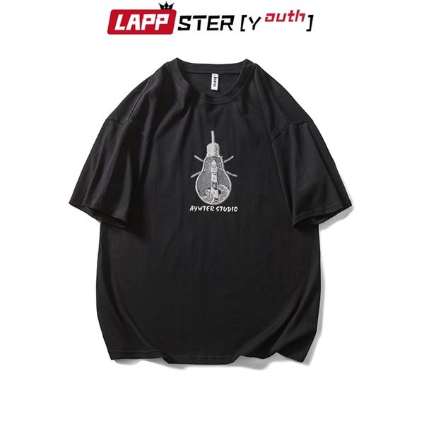 men light bulb designer graphic t shirts summer mens harajuku streetwear vintage tshirts male loose kpop tee 210420, White;black
men light bulb designer graphic t shirts summer mens harajuku streetwear vintage tshirts male loose kpop tee 210420, White;black