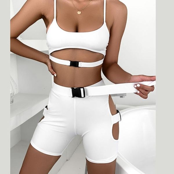 women's swimwear fashion women solid color swimpant bikini set hollow buckle boxer two pieces with chest pad swimming swimsuit baador, White;black
women's swimwear fashion women solid color swimpant bikini set hollow buckle boxer two pieces with chest pad swimming swimsuit baador, White;black