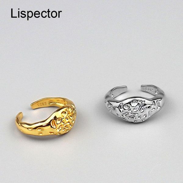 lispector 925 sterling silver korean irregular concave spot rings for women forefinger ins party jewelry gifts cluster, Golden;silver
lispector 925 sterling silver korean irregular concave spot rings for women forefinger ins party jewelry gifts cluster, Golden;silver