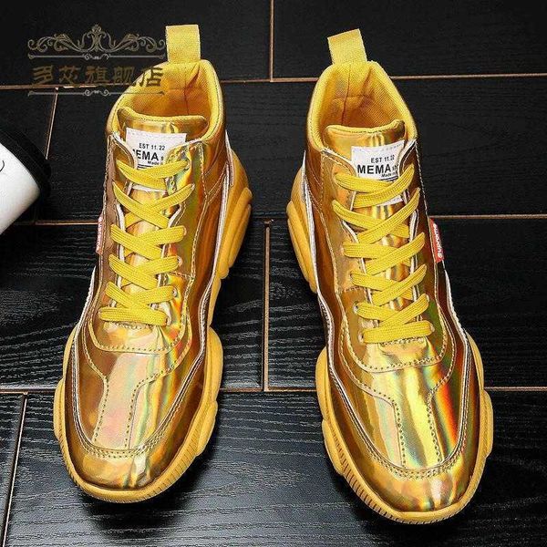 men's boots 2021 spring and autumn trend leather shoes men's bright face dazzle color high walk show martin, Black
men's boots 2021 spring and autumn trend leather shoes men's bright face dazzle color high walk show martin, Black