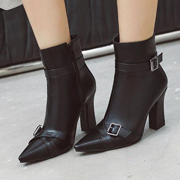 boots brand big size 48 pointed toe high heels fashion party winter shoes women office lady ankle female 1d5u, Black
boots brand big size 48 pointed toe high heels fashion party winter shoes women office lady ankle female 1d5u, Black