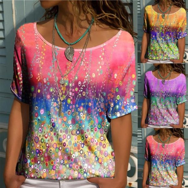 women's t-shirt casual loose fashion plus size clothing summer o neck geometric print short sleeved t shirt blusen damen r5, White
women's t-shirt casual loose fashion plus size clothing summer o neck geometric print short sleeved t shirt blusen damen r5, White