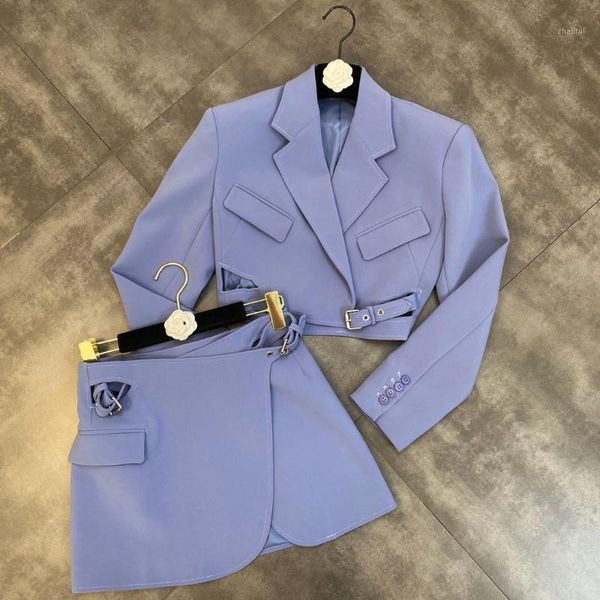 two piece dress high street est 2021 runway designer suit set short blazer mini skirt, White
two piece dress high street est 2021 runway designer suit set short blazer mini skirt, White