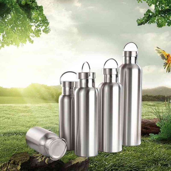 Straight 304 stainless steel insulated cup portable outdoor double vacuum sports kettle, Steel natural color
Straight 304 stainless steel insulated cup portable outdoor double vacuum sports kettle, Steel natural color