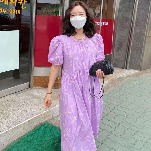 casual dresses dress women clothesage reducing violet floral white round neck loose long over knee bubble sleeve wlxd, Black;gray
casual dresses dress women clothesage reducing violet floral white round neck loose long over knee bubble sleeve wlxd, Black;gray