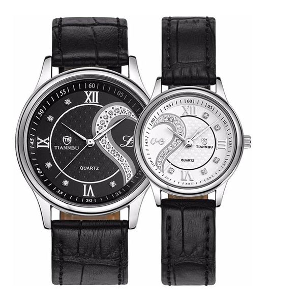 wristwatches 1 pair tiannbu ultrathin leather romantic fashion couple wrist watches quartz clock for couples elastic band watch, Slivery;brown
wristwatches 1 pair tiannbu ultrathin leather romantic fashion couple wrist watches quartz clock for couples elastic band watch, Slivery;brown