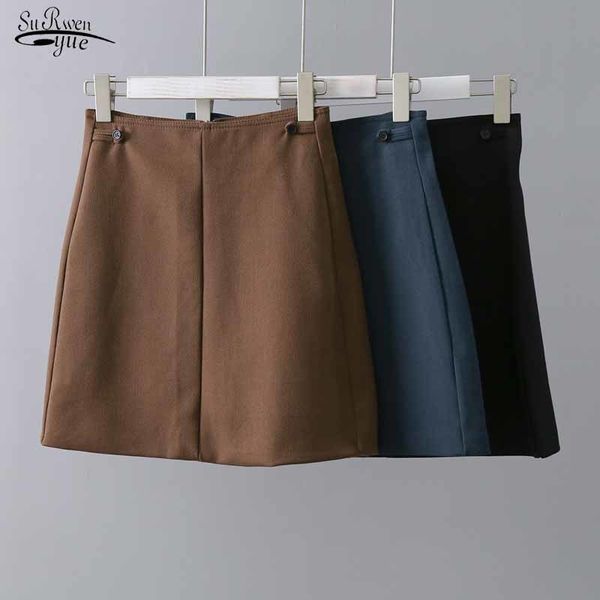 high waist slim a-line skirt autumn fashion casual korean style all-match mini solid button faldas 11282 210508, Black
high waist slim a-line skirt autumn fashion casual korean style all-match mini solid button faldas 11282 210508, Black