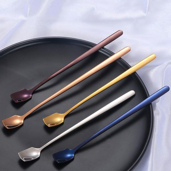 spoons multi colors metal 6.7in long handle dessert stainless steel tea spoon shovel ladle square shape honey ice cream
spoons multi colors metal 6.7in long handle dessert stainless steel tea spoon shovel ladle square shape honey ice cream