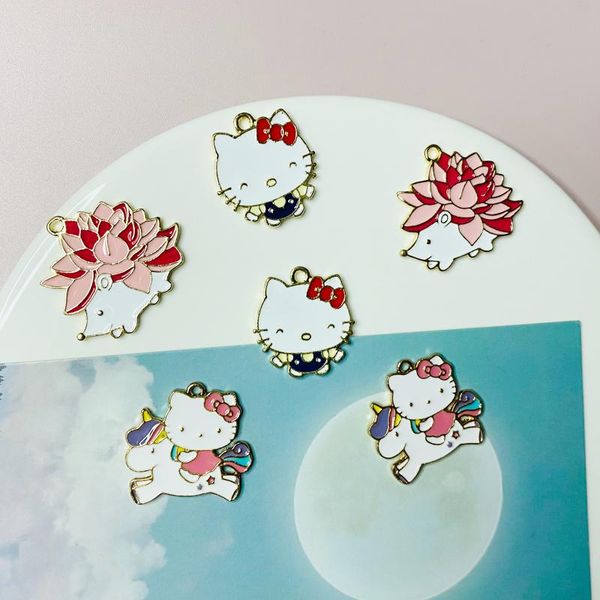 charms 10pcs alloy dripping oil cute cartoon animal pendant earring charm diy keychain for bracelet making, Bronze;silver
charms 10pcs alloy dripping oil cute cartoon animal pendant earring charm diy keychain for bracelet making, Bronze;silver