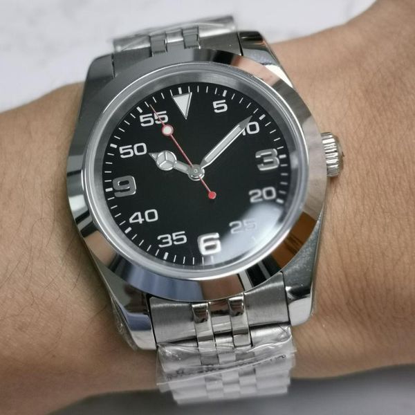 wristwatches 36mm tandorio nh35 miyota 8215 movement men's watch black dial sapphire glass date steel bracelet, Slivery;brown
wristwatches 36mm tandorio nh35 miyota 8215 movement men's watch black dial sapphire glass date steel bracelet, Slivery;brown