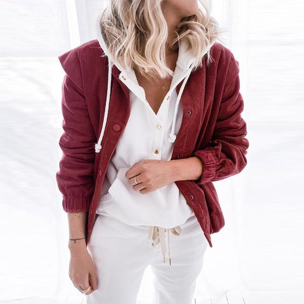women's jackets autumn pit corduroy coat women green single breasted cardigan bf long sleeve 2021 winter casual overcoat warm, Black;brown
women's jackets autumn pit corduroy coat women green single breasted cardigan bf long sleeve 2021 winter casual overcoat warm, Black;brown