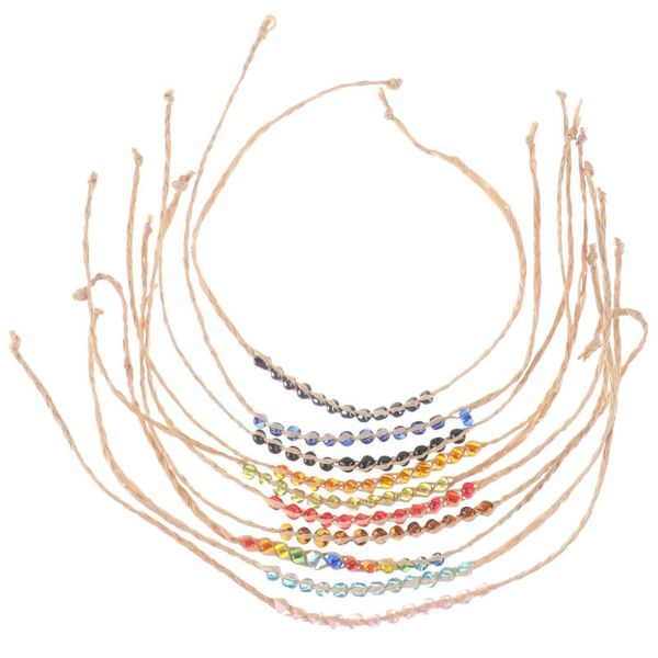 charm bracelets 10pcs fortune decorative hand-woven wishing wristbands, Golden;silver
charm bracelets 10pcs fortune decorative hand-woven wishing wristbands, Golden;silver
