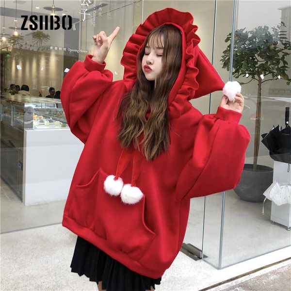 women's hoodies & sweatshirts hooded sweatshirt women winter korea ins harajuku vintage loose thickening plus velvet cute casual, Black
women's hoodies & sweatshirts hooded sweatshirt women winter korea ins harajuku vintage loose thickening plus velvet cute casual, Black