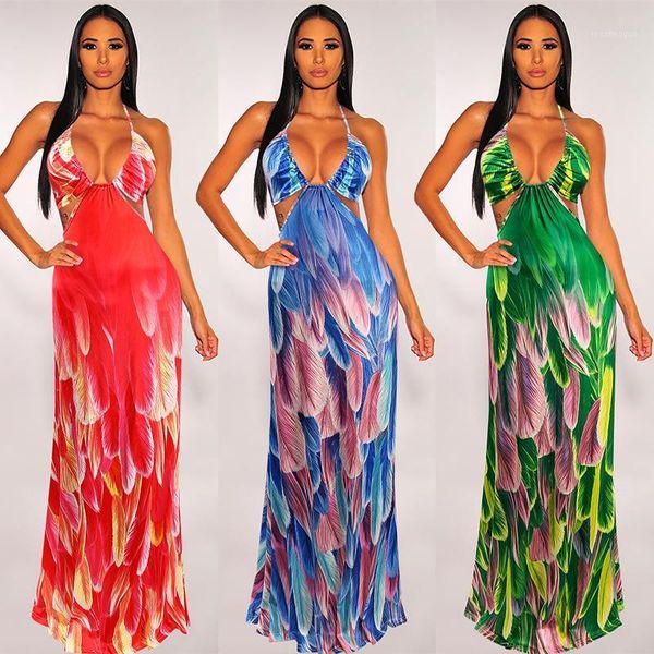 female dress feathers print sleeveless spaghetti strap one-piece casual boho clothes for summer women ladies holiday dresses, Black;gray
female dress feathers print sleeveless spaghetti strap one-piece casual boho clothes for summer women ladies holiday dresses, Black;gray