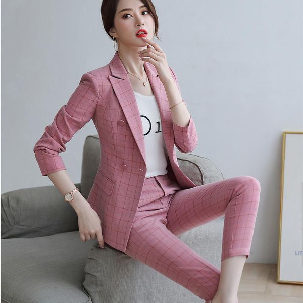 pant women's suit 2021 two pieces set size s-5xl pink maroon jacket blazer with plaid sets of casual pants fashion suits, White
pant women's suit 2021 two pieces set size s-5xl pink maroon jacket blazer with plaid sets of casual pants fashion suits, White