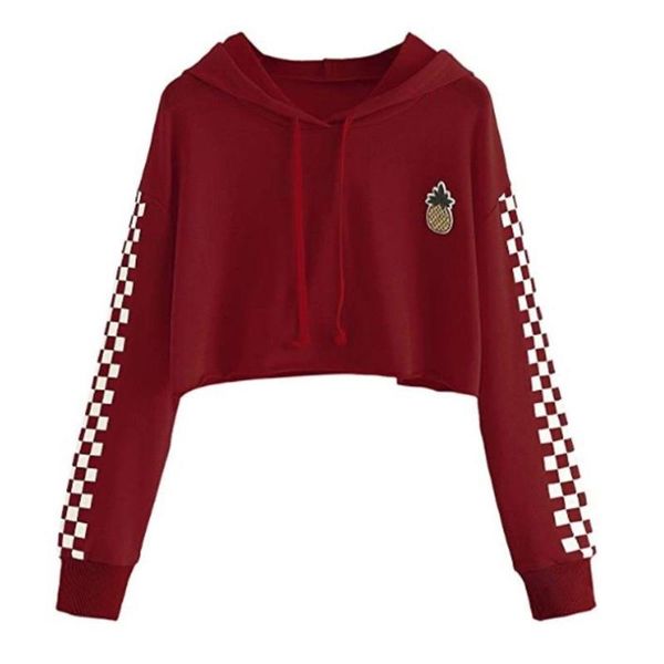 women's hoodies & sweatshirts print plaid womens short style street ladies tracksuits loose long sleeve patchwork hooded pullovers, Black
women's hoodies & sweatshirts print plaid womens short style street ladies tracksuits loose long sleeve patchwork hooded pullovers, Black