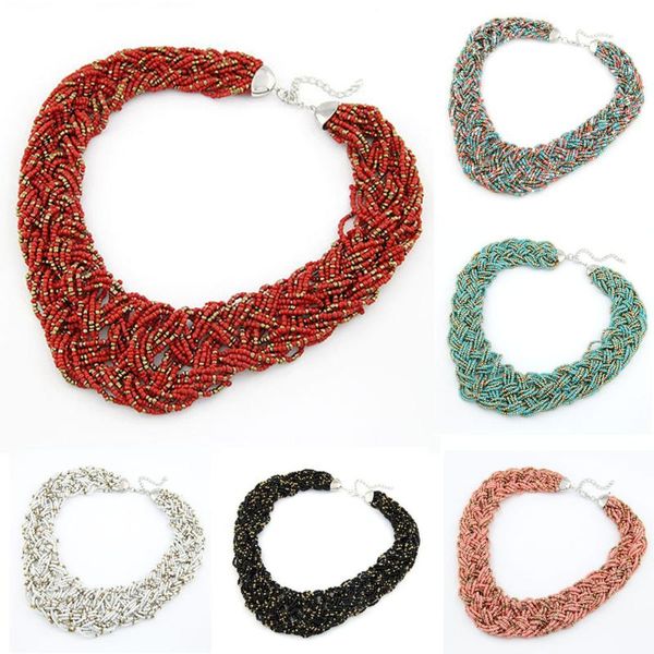 chokers vintage beaded handmade chunky chain bib choker collar statement necklace boho ethnic maxi necklaces for women girl accessories, Golden;silver
chokers vintage beaded handmade chunky chain bib choker collar statement necklace boho ethnic maxi necklaces for women girl accessories, Golden;silver