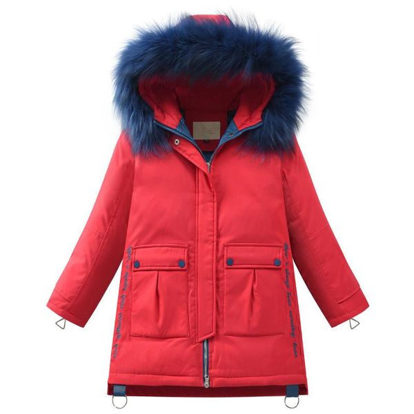 winter girl's down jackets thickening fashion long model children warm duck parkas coat natural fur kids teenager outerwear, Blue;gray
winter girl's down jackets thickening fashion long model children warm duck parkas coat natural fur kids teenager outerwear, Blue;gray