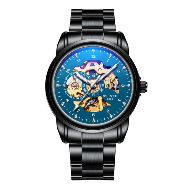 wristwatches mechanical mens watch leather men's waterproof gentity luminous watches, Slivery;brown
wristwatches mechanical mens watch leather men's waterproof gentity luminous watches, Slivery;brown
