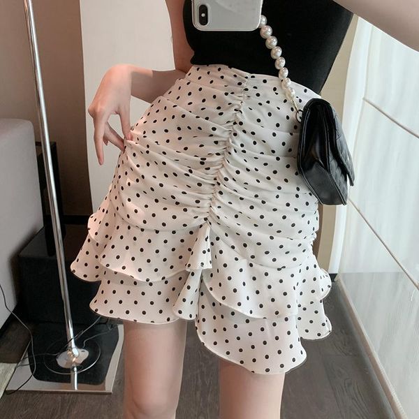 skirts polka dot print summer chiffon women pleated vintage mini skirt high waist harajuku elegant streetwear z420, Black
skirts polka dot print summer chiffon women pleated vintage mini skirt high waist harajuku elegant streetwear z420, Black