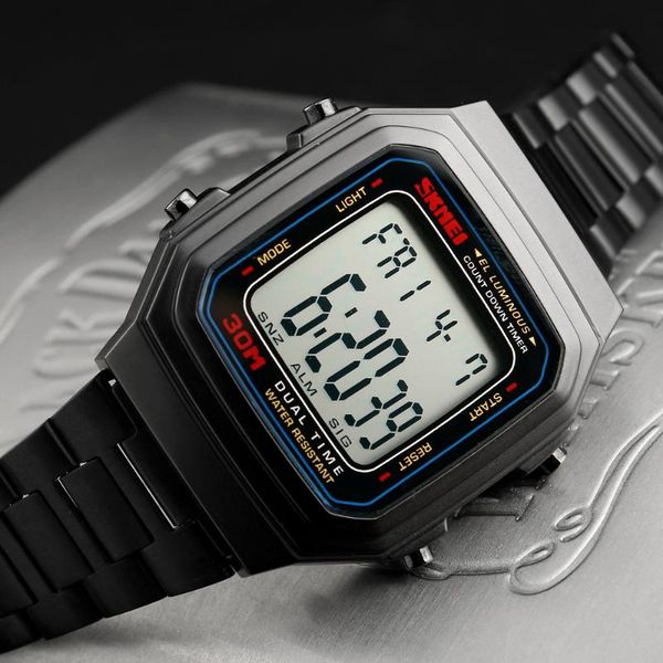 wristwatches skmei watch men digital sports watches countdown electronic outdoor led relogio masculino, Slivery;brown
wristwatches skmei watch men digital sports watches countdown electronic outdoor led relogio masculino, Slivery;brown