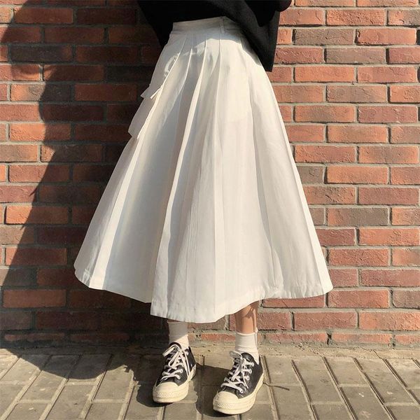 colors high waist long skirts woman 2021 spring autumn solid color pocket a-line pleated womens, Black
colors high waist long skirts woman 2021 spring autumn solid color pocket a-line pleated womens, Black