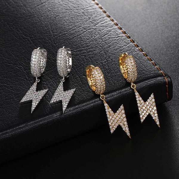factory wholesale hip hop hoop lightning micro set zircon personality hiphop men's and women's earrings popular fashion xmas gift
factory wholesale hip hop hoop lightning micro set zircon personality hiphop men's and women's earrings popular fashion xmas gift