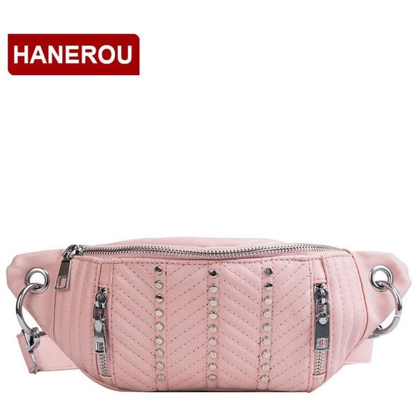 waist bags hanerou street rivets pack luxury designer fanny soft leather women chest shoulder bag mobile phone belt
waist bags hanerou street rivets pack luxury designer fanny soft leather women chest shoulder bag mobile phone belt