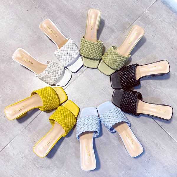 2021 luxury slides women mules fetish pumps individual weave leisure new thick heel office ladies prom slippers womens shoes mm, Black
2021 luxury slides women mules fetish pumps individual weave leisure new thick heel office ladies prom slippers womens shoes mm, Black