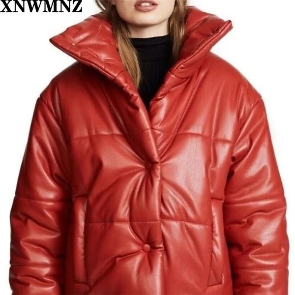 vintage solid pu leather parkas women fashion high imitation coats ladies elegant thick cotton jackets female 210520, Black;brown
vintage solid pu leather parkas women fashion high imitation coats ladies elegant thick cotton jackets female 210520, Black;brown