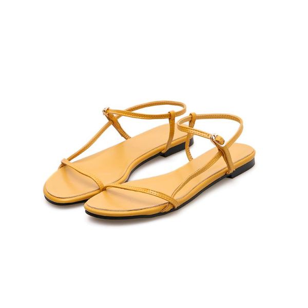 white flat sandals women 2021 temperament wild summer word with simple fairy style dress shoes, Black
white flat sandals women 2021 temperament wild summer word with simple fairy style dress shoes, Black