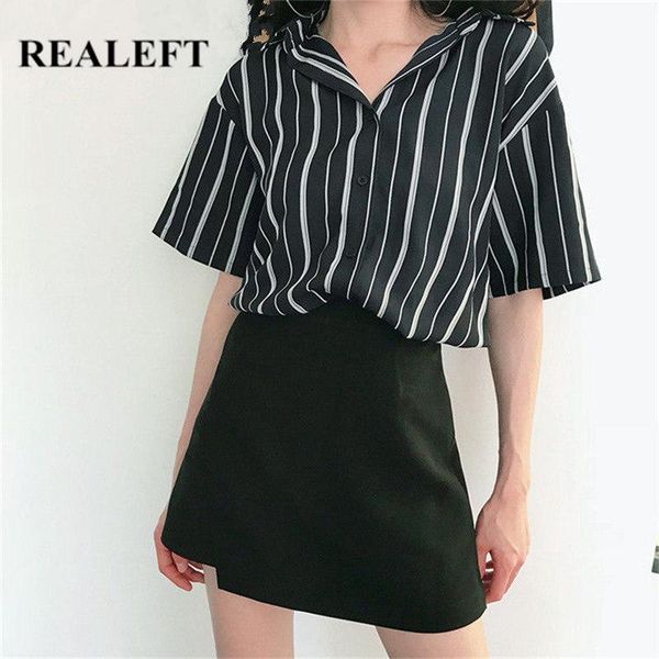 women's blouses & shirts realeft 2021 summer vintage striped chiffon shirt female button short sleeve korean style loose, White
women's blouses & shirts realeft 2021 summer vintage striped chiffon shirt female button short sleeve korean style loose, White