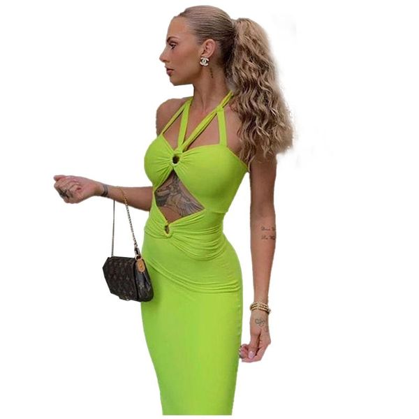 casual dresses xllais women solid color sleeveless buttons fashion ring design halter bandage party club maxi dress, Black;gray
casual dresses xllais women solid color sleeveless buttons fashion ring design halter bandage party club maxi dress, Black;gray