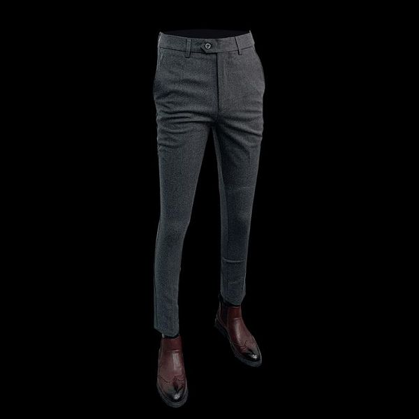 men's pants casual men 2021 autumn and winter korean version of the slim handsome british trend fashion solid color trousers male, Black
men's pants casual men 2021 autumn and winter korean version of the slim handsome british trend fashion solid color trousers male, Black