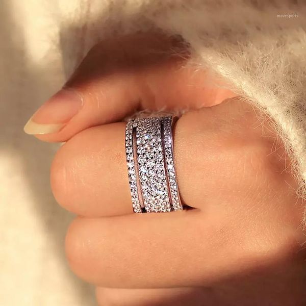 cluster rings 2021 silver color white zircon for women men trendy stainless steel jewelry wedding engagement party gifts1, Golden;silver
cluster rings 2021 silver color white zircon for women men trendy stainless steel jewelry wedding engagement party gifts1, Golden;silver