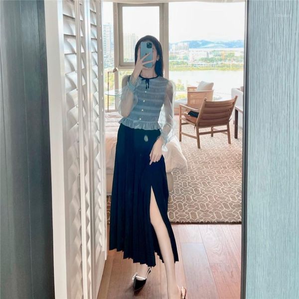 casual dresses miu vintage women early autumn long chiffon dress vacation sleeve, Black;gray
casual dresses miu vintage women early autumn long chiffon dress vacation sleeve, Black;gray
