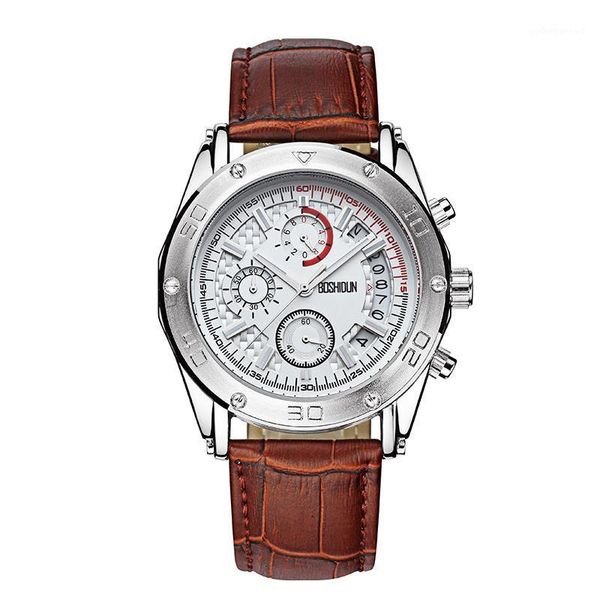 wristwatches luxury leather mens men brand waterproof 50m sports watches luminous watch, Slivery;brown
wristwatches luxury leather mens men brand waterproof 50m sports watches luminous watch, Slivery;brown