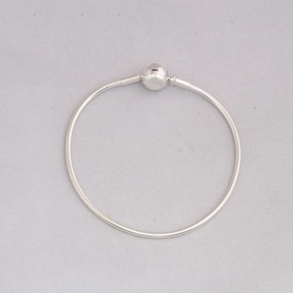 link, chain s925 women bracelet round clasp for essence charms beads gift fit lady jewelry, Black
link, chain s925 women bracelet round clasp for essence charms beads gift fit lady jewelry, Black