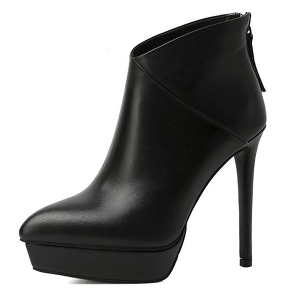 asumer high-quality high female heels party wedding shoes pointed to genuine leather woman boots, Black
asumer high-quality high female heels party wedding shoes pointed to genuine leather woman boots, Black