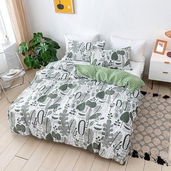 bedding sets single//king size duver cover set for bed plant pattern quilt covers de ropa cama
bedding sets single//king size duver cover set for bed plant pattern quilt covers de ropa cama