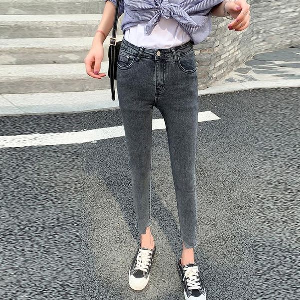 women's jeans female nine points 2021 spring and autumn ins high waist was thin trousers tight feet pants, Blue
women's jeans female nine points 2021 spring and autumn ins high waist was thin trousers tight feet pants, Blue