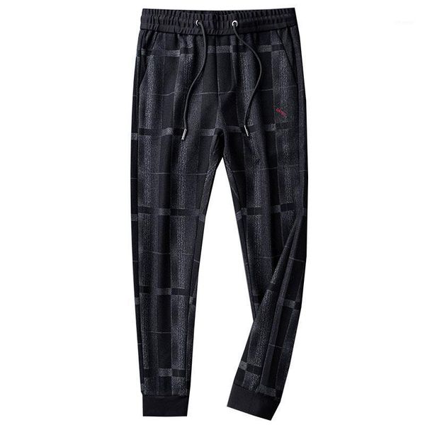 thick casual pants men's loose-fitting woolen plaid winter fashion striped trousers, Black
thick casual pants men's loose-fitting woolen plaid winter fashion striped trousers, Black