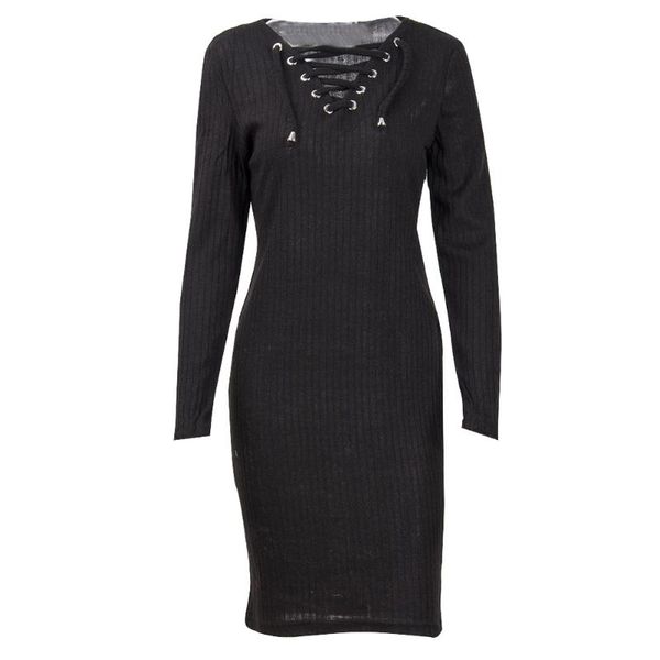 casual dresses fashion women dress solid bottoming warm winter basic long sleeve slim package hip mini elastic knit lace up, Black;gray
casual dresses fashion women dress solid bottoming warm winter basic long sleeve slim package hip mini elastic knit lace up, Black;gray