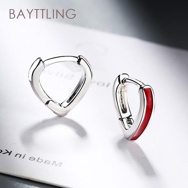 hoop & huggie bayttling 925 sterling silver fine red heart mini earrings for woman fashion party wedding jewelry gift, Golden;silver
hoop & huggie bayttling 925 sterling silver fine red heart mini earrings for woman fashion party wedding jewelry gift, Golden;silver