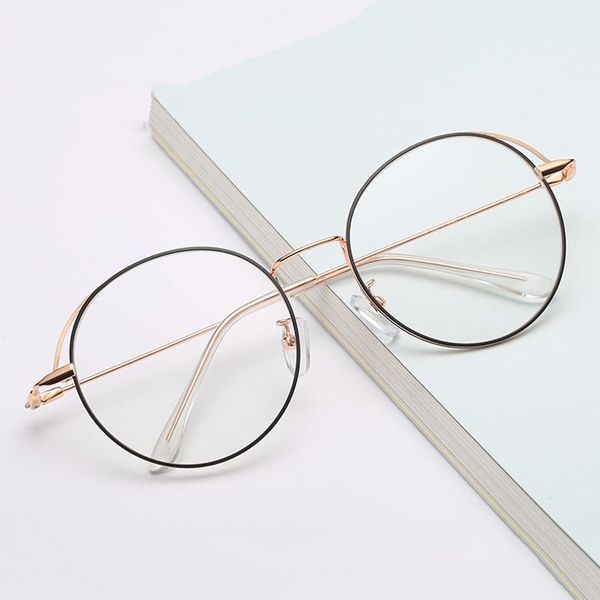 fashion sunglasses frames 2021 exquisite metal glasses frame full round art flat mirror students can be equipped with myopia frames., Black
fashion sunglasses frames 2021 exquisite metal glasses frame full round art flat mirror students can be equipped with myopia frames., Black
