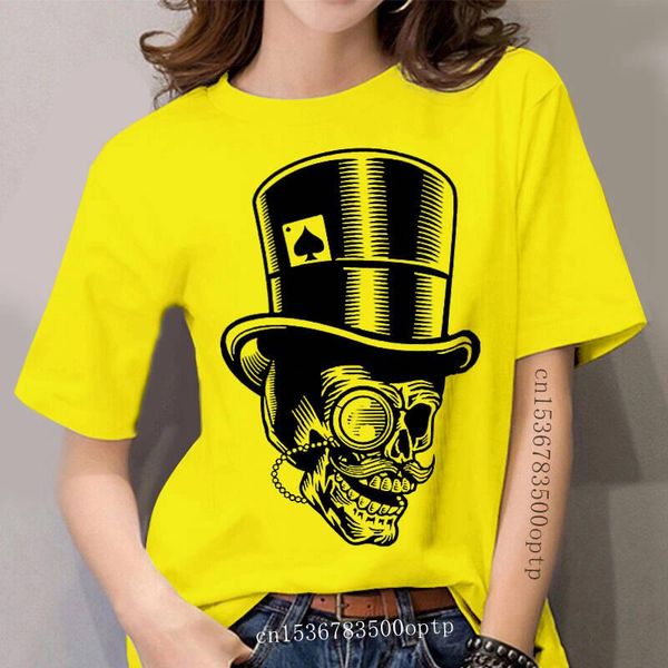 women's t-shirt classic gentleman skull 100% cotton premium tee 2021 summer casual shirt, White
women's t-shirt classic gentleman skull 100% cotton premium tee 2021 summer casual shirt, White