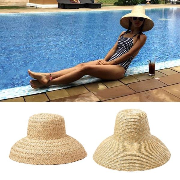 wide brim hats european vintage droop woven straw sun hat retro flat outdoor uv protection sunscreen travel vacation beach cap fo, Blue;gray
wide brim hats european vintage droop woven straw sun hat retro flat outdoor uv protection sunscreen travel vacation beach cap fo, Blue;gray