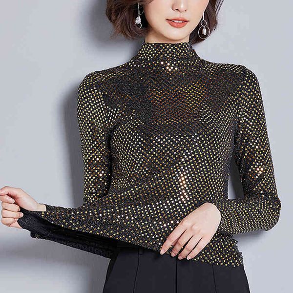blusas spring women tshirts half turtle neck sequin long-sleeved fashion casual shirt plus size 3xl 314b 210420, White
blusas spring women tshirts half turtle neck sequin long-sleeved fashion casual shirt plus size 3xl 314b 210420, White