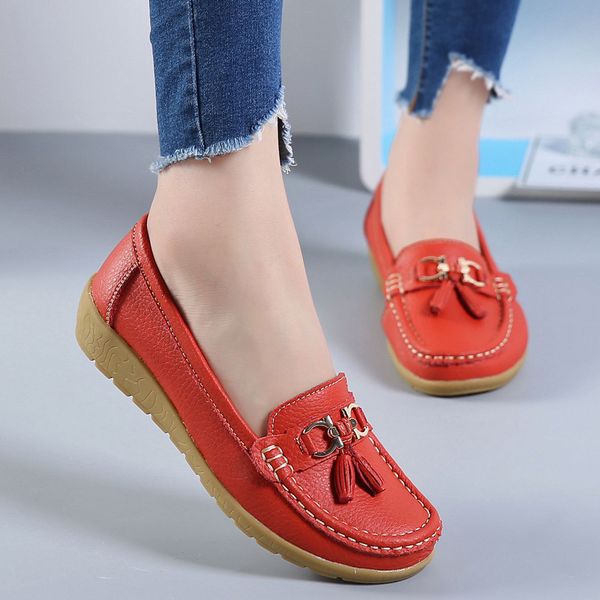 shoe summer middle-aged mother comfortable leather flats feminine round toe casual female platform yuj8 shoes h0we, Black
shoe summer middle-aged mother comfortable leather flats feminine round toe casual female platform yuj8 shoes h0we, Black